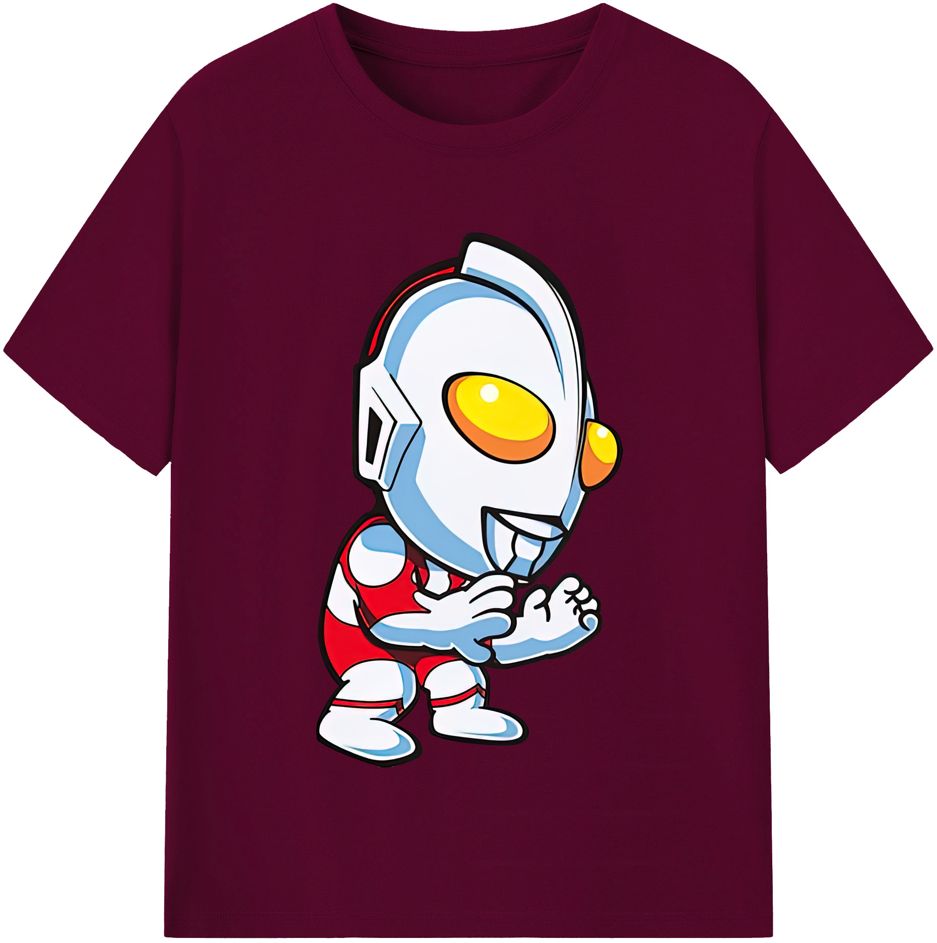 （画像用） ウルトラマン Ultraman レディースカジュアルプリントTシャツ（綿100％）
